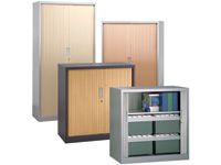 Tambour Side Opening Cupboards - 1570mm High