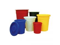 Round Polyethylene Tapered Sided Food Grade Bins