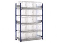 Topbox shelving kit, extn bay + 15 boxes