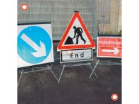 Folding  750mm Traffic Sign  Keep Left/Right