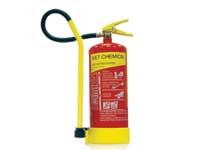 Wet chemical fire extinguisher - 6 litre capacity