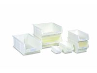 White Polypropylene Storage Bins