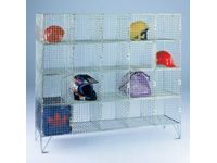 Wire Mesh Storage Lockers - 20 Compartment With Doors