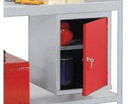 Workbench accessory, cupboard unit