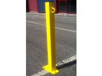 Yellow Powder Coated Fixed Parking Posts